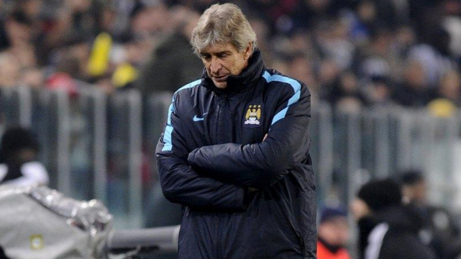 Manajer Manchester City, Manuel Pellegrini.