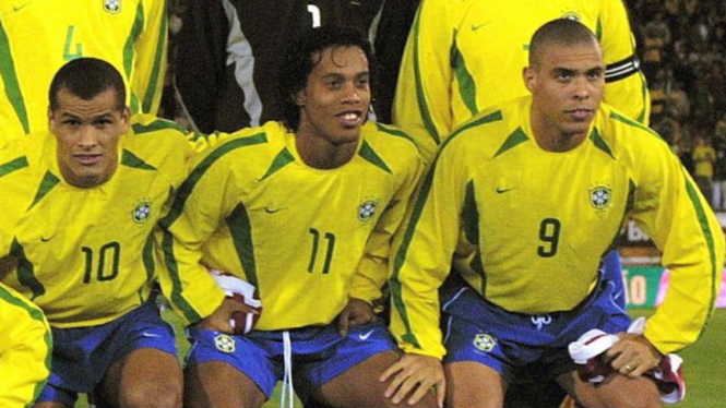 Trio '3R' Brasil di Piala Dunia 2002