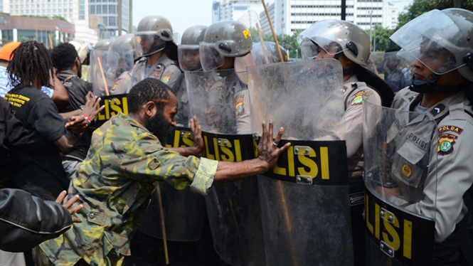 Ilustrasi/Aksi unjuk rasa Papua merdeka di Jakarta beberapa waktu lalu.