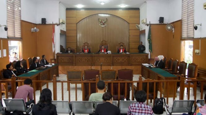 Ruang sidang di Pengadilan Negeri Jakarta Selatan. (Foto ilustrasi)