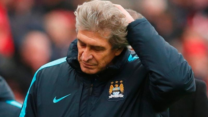 Manajer Manchester City, Manuel Pellegrini.