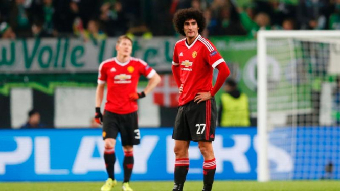 Gelandang Manchester United, Marouane Fellaini.