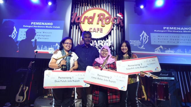 Pemenang ajang Anugerah Jurnalistik Pertamina (AJP) 2015