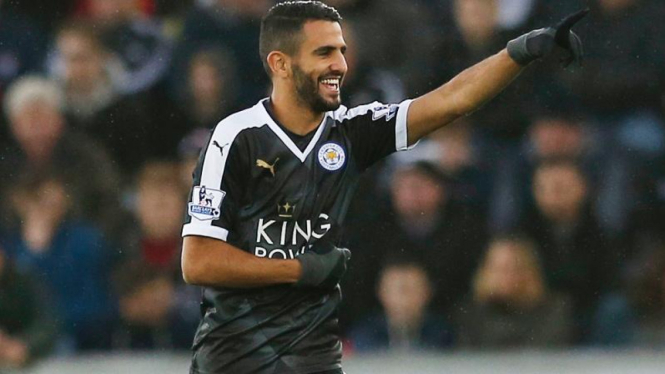  Winger Leicester City, Riyad Mahrez.