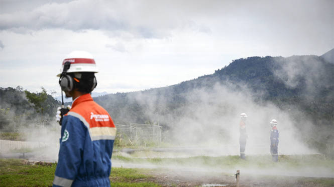 sumur produksi pertamina geothermal area ulubelu