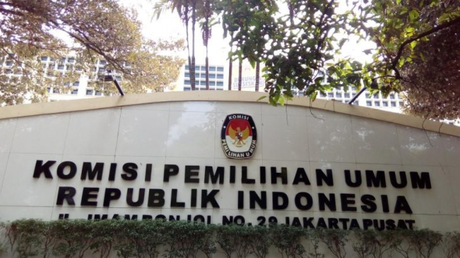 Kantor Pusat Komisi Pemilihan Umum di Jakarta.
