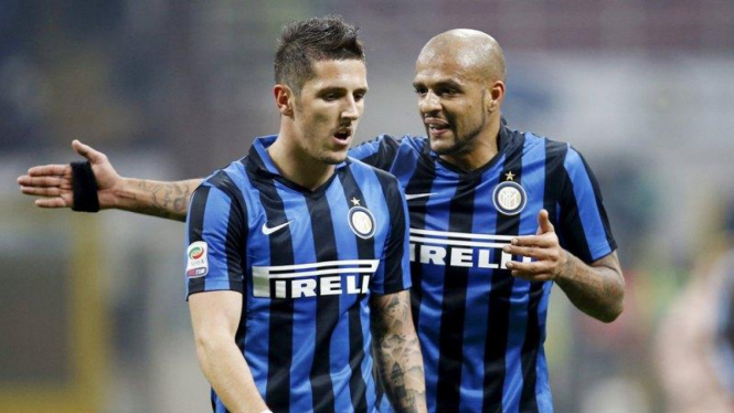 Pemain Inter Milan, Felipe Melo dan Stevan Jovetic