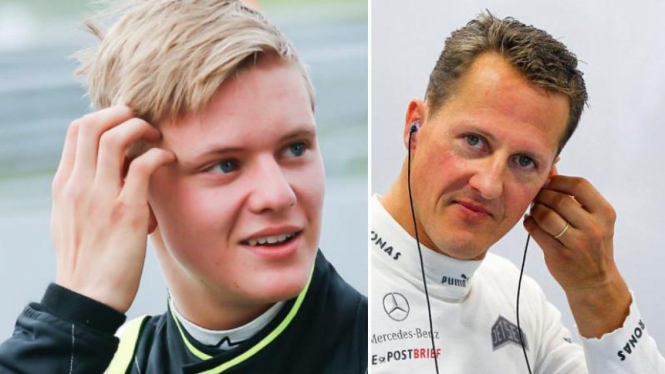 Mick Schumacher dan ayahnya, Michael Schumacher.