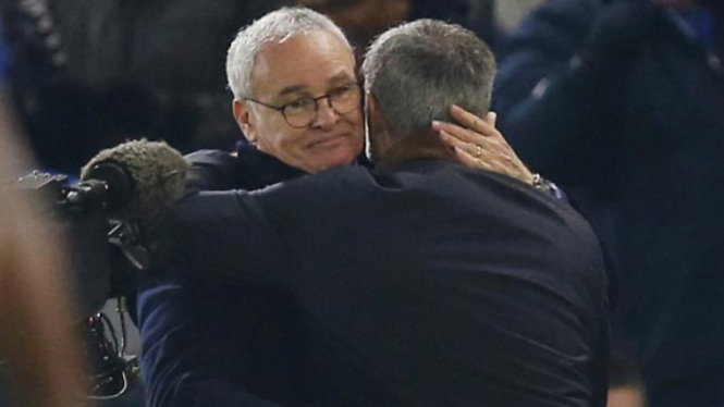 Claudio Ranieri dan Jose Mourinho