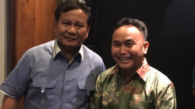 Prabowo Subianto dan Suginoto Sabran.