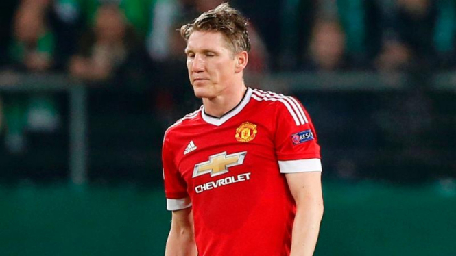 Gelandang Manchester United, Bastian Schweinsteiger 