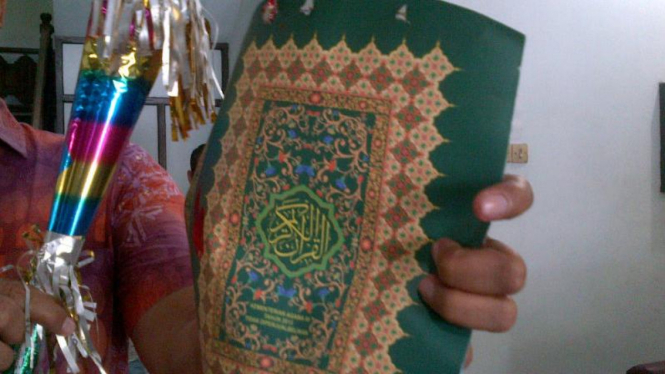 Terompet dari sampul Alquran 