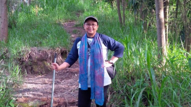 Menlu Retno Marsudi di lereng Merapi