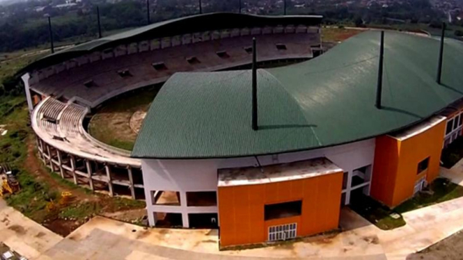 Stadion Pakansari di Cibinong, Bogor.