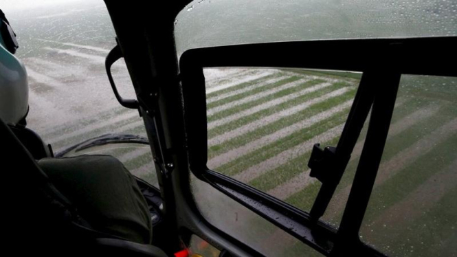 Trek reli Dakar tergenang banjir