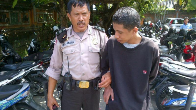 Pelaku pencurian sepeda di Denpasar Bali
