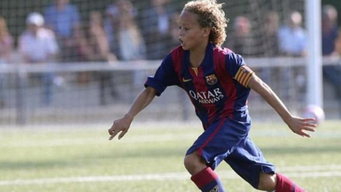 Xavi Simons pemain berusia 12 yang menjadi incaran Chelsea.