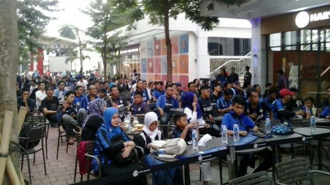 Suasana nobar fans Inter di Tangerang