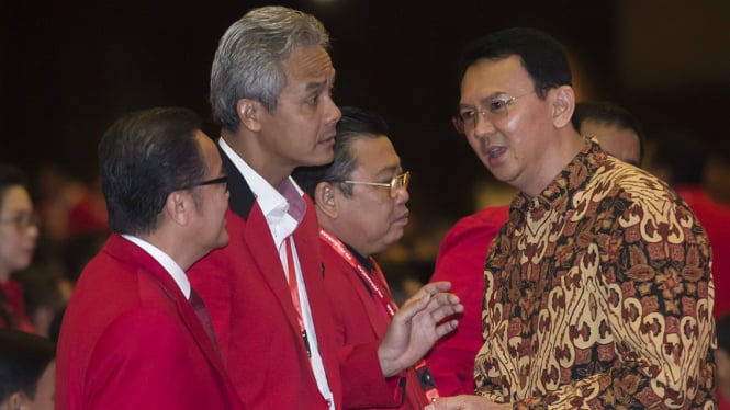 Gubernur Jateng Ganjar Pranowo dan Gubernur DKI, Basuki Tjahaja Purnama.