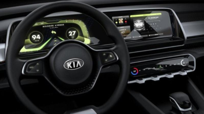 Interior mobil SUV Kia