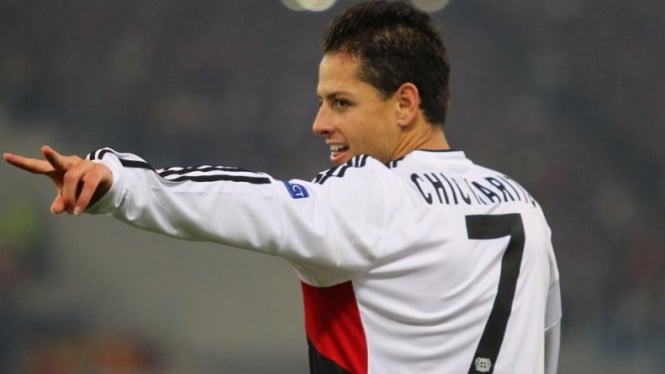 Penyerang Bayer Leverkusen, Javier 'Chicharito' Hernandez