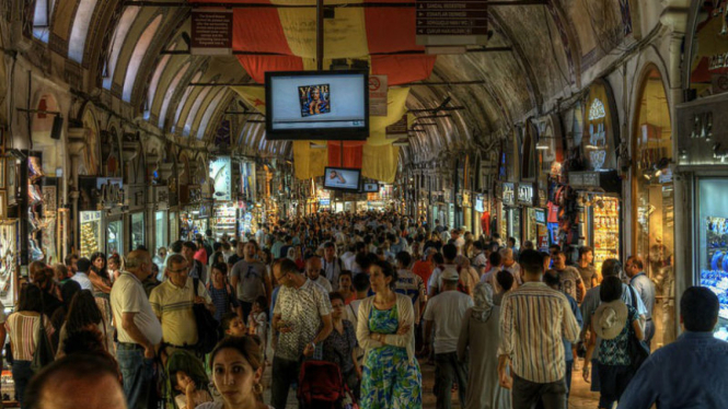 Grand Bazaar Istanbul sebelum wabah Corona