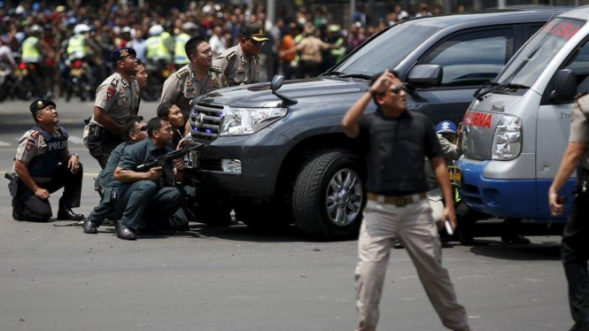 Polisi ledakan bom Sarinah serangan teror