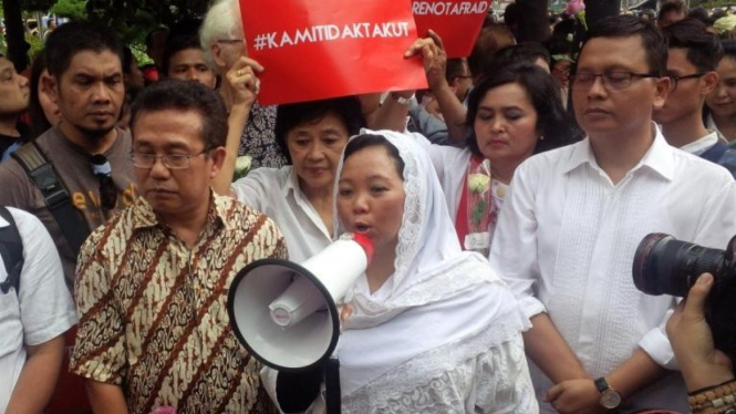 Aksi Solidaritas Bom Sarinah, Jakarta, 15 Januari 2016