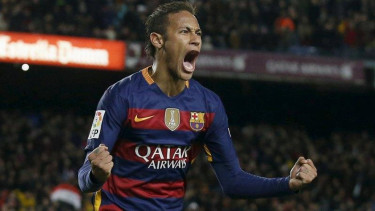 Penyerang Barcelona, Neymar.