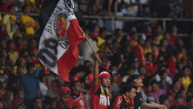 Suasana final Piala Jenderal Sudirman di Stadion GBK pada 24 Januari 2016