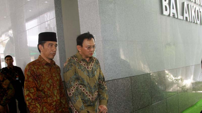 Presiden Joko Widodo bersama Basuki Tjahaja Purnama alias Ahok saat di Balai Kota DKI Jakarta beberapa waktu silam.