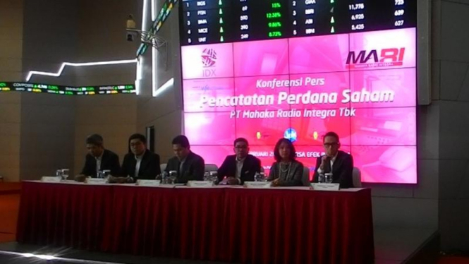 Pencatatan Perdana Saham PT Mahaka Radio Integra Tbk 