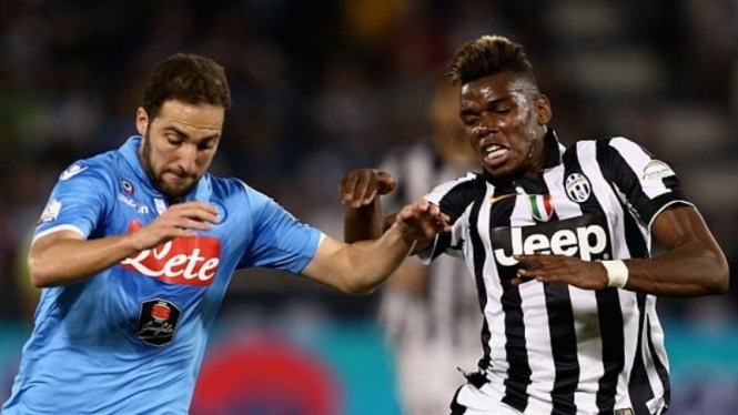 Gonzalo Higuain dan Paul Pogba