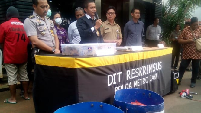 Polda Metro Jaya ungkap kasus usus berformalin