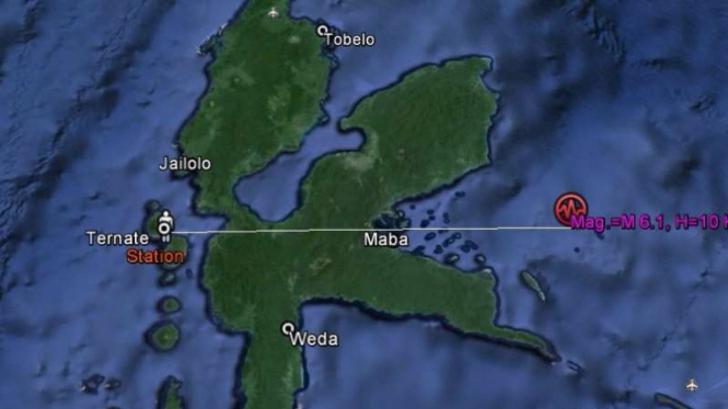 Ilustrasi Gempa Maluku Utara