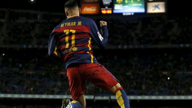 Penyerang Barcelona, Neymar.