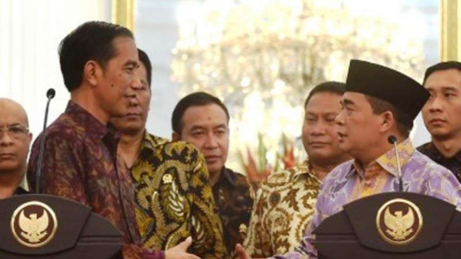 Presiden Joko Widodo dan Ketua DPR Ade Komarudin