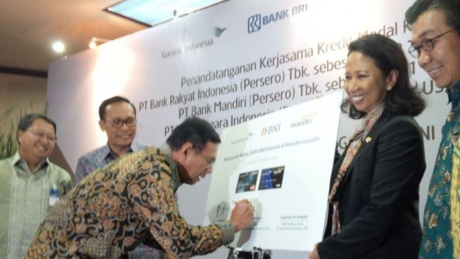 Penandatanganan Kerja sama Kredit Modal Kerja Garuda Indonesia