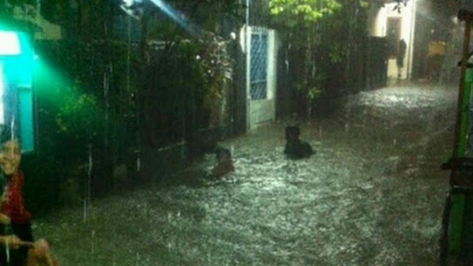banjir di sejumlah wilayah di Jakarta