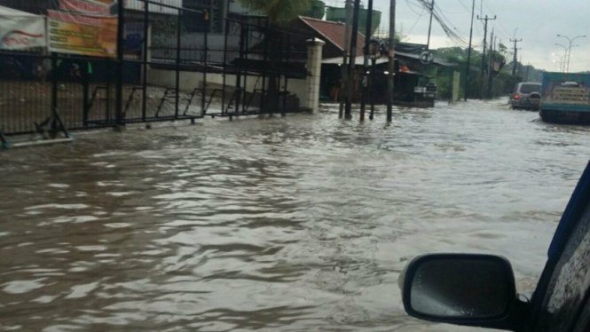 Banjir di Cikarang Barat Bekasi