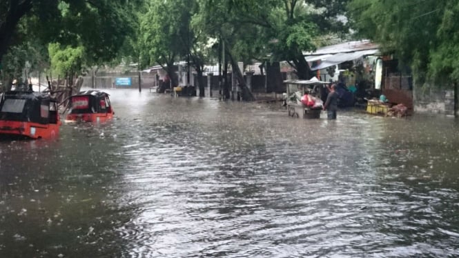 Banjir di Pasar Patra