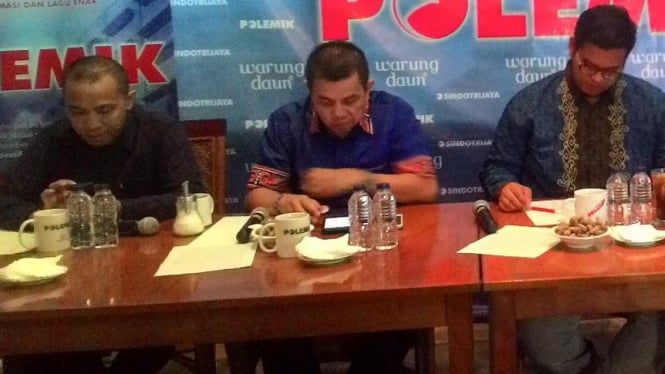 Diskusi bertema 'Alangkah Lucunya Sepakbola Kita' di Warung Daun, Jakarta,.