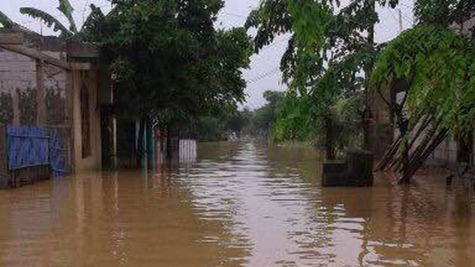 Banjir di Perumahan Nuansa Mekar Sari, Tangerang.