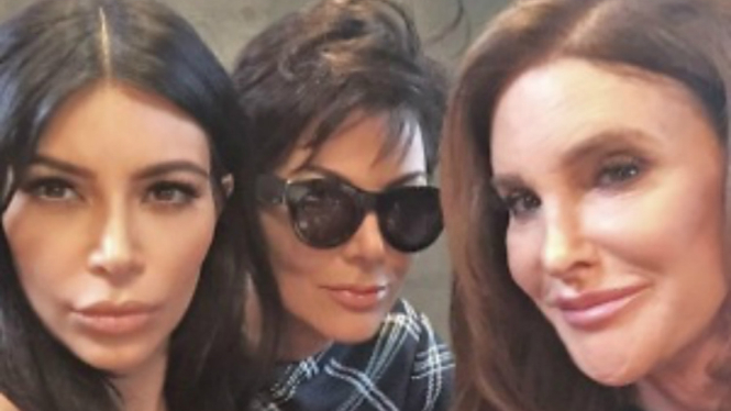 Kim Kardashian, Kris dan Caitlyn Jenner