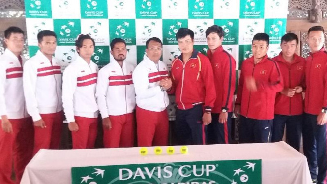 Tim Piala Davis Indonesia dan Vietnam