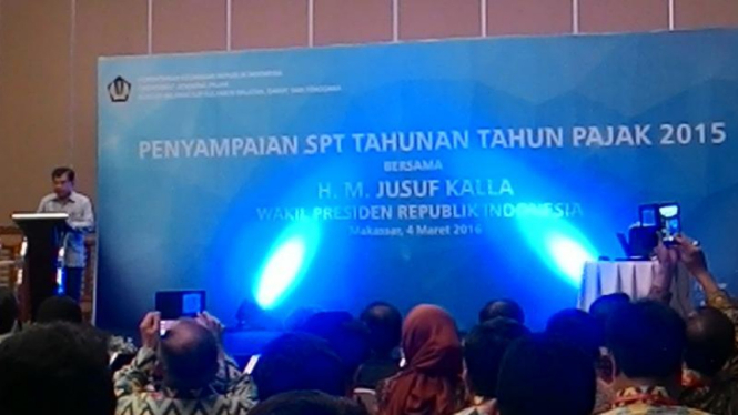 Wakil Presiden Jusuf Kalla di Makassar
