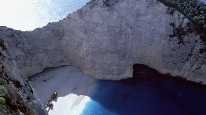 Pulau Zakynthos di Yunani.