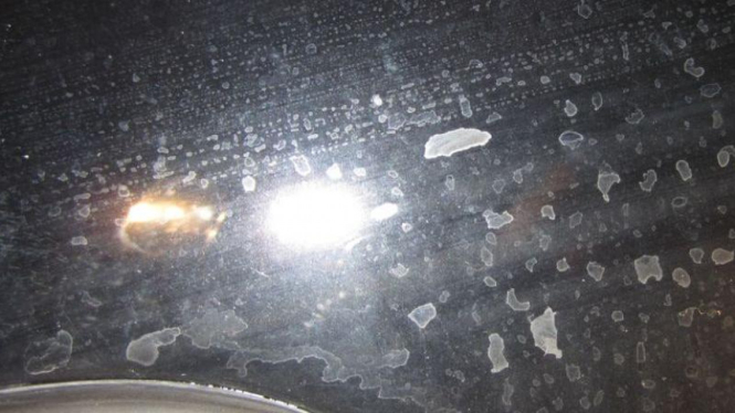 Water spot pada kaca mobil