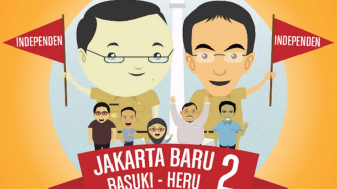 TemanAhok mulai kampanyekan Basuki-Heru Jakarta Baru 2