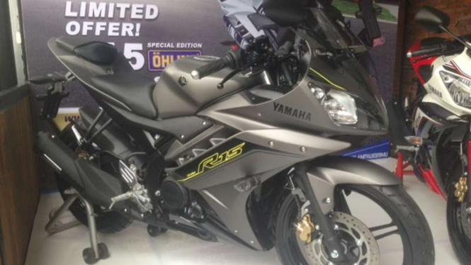 Yamaha R15 Special Edition saat peluncuran di Jakarta.